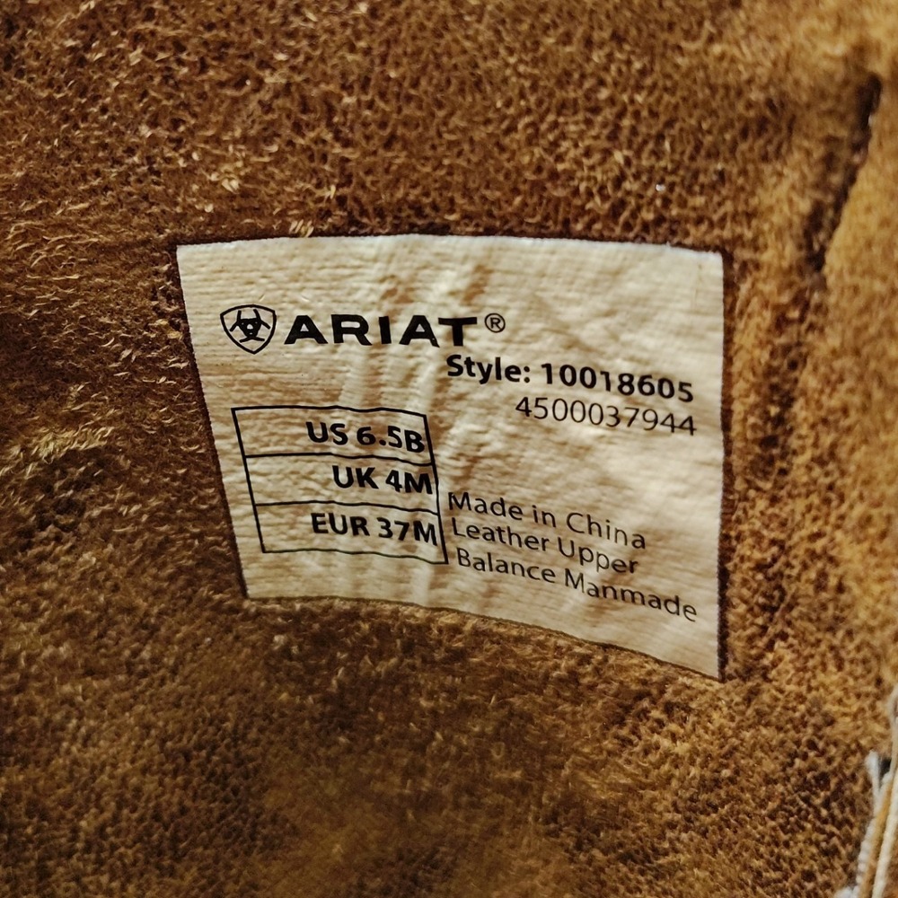 Womens ARIAT Desert Sky Sassy Brown Western Cowboy Riding Boots Size 6.5B - Picture 6 of 8